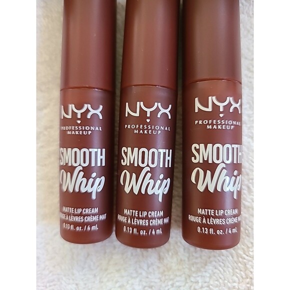 NEW UNOPENED 3 Pcs NYX Smooth Whip Matte Lip Cream - Vegan FAUX FUR COLOR  3 Pcs - Picture 2 of 10